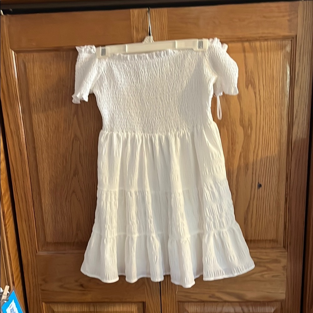 SHEIN White Off-Shoulder Casual Dress